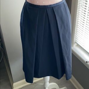 Brooks Brothers Navy Blue Silk dressy Skirt.